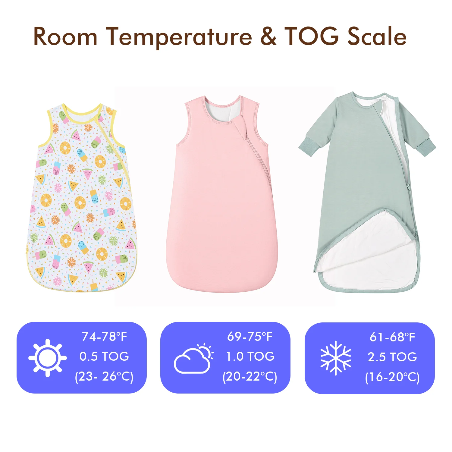 Custom Design Bamboo Ultra Soft Toddler Sleeping Bag Baby Newborn Toddler Sleep Bags Sack Wearable Blanket Swaddle for Baby - Image 4