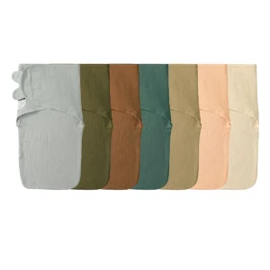 Custom 100% Muslin 0-6 Months Baby Sleep Sack Swaddles Bag Infant Soft Bamboo Muslin Wrap Swaddling Clothes Blanket for Newborns