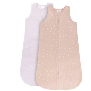 100% Cotton Wearable Blanket Baby Sleep Bag 2 Pack