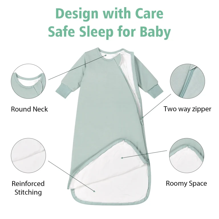 Seamless Organic Baby Swaddle Sleep Sacks Low MOQ Factory with CPSIA Compliant Compliance