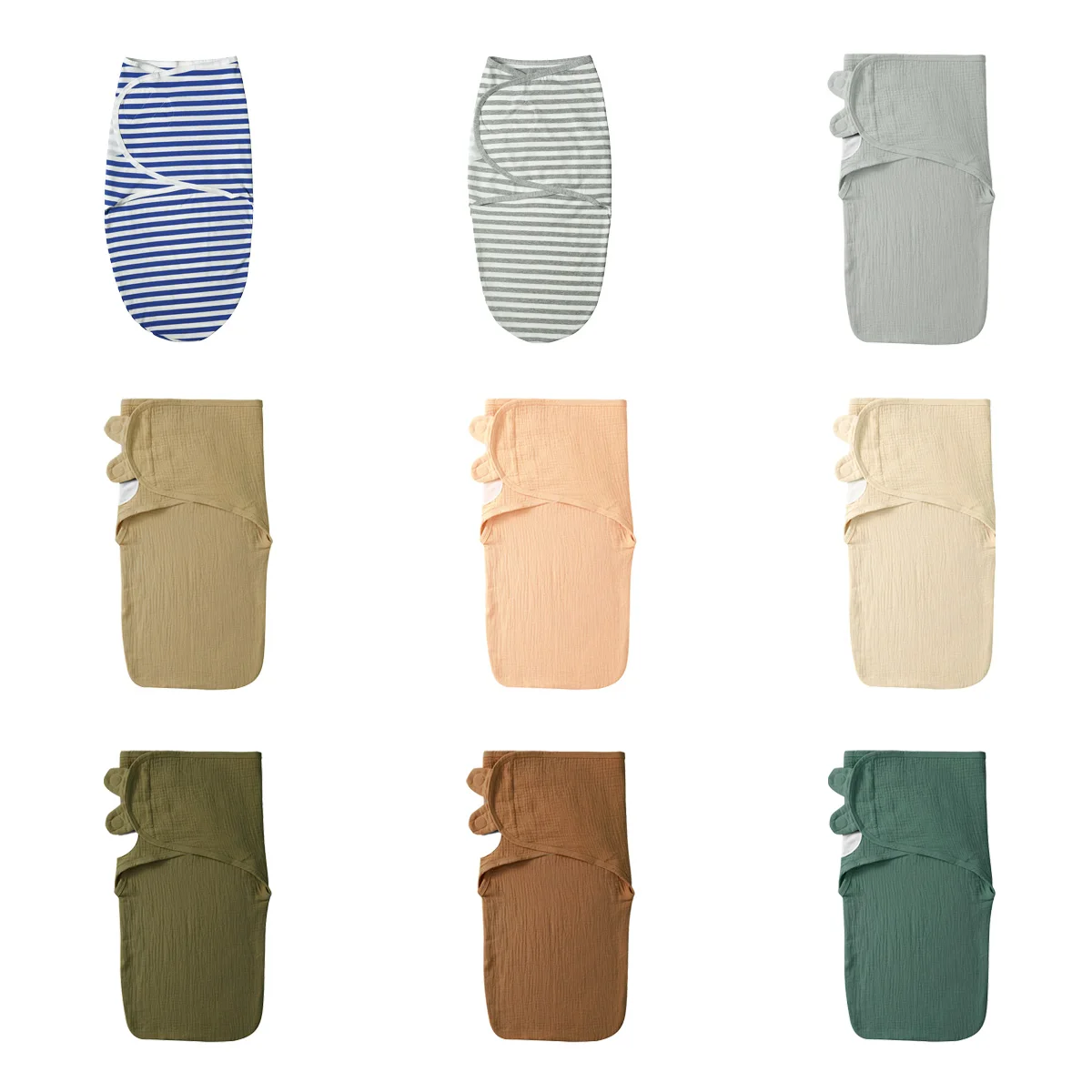 Custom 100% Muslin 0-6 Months Baby Sleep Sack Swaddles Bag Infant Soft Bamboo Muslin Wrap Swaddling Clothes Blanket for Newborns - Image 2