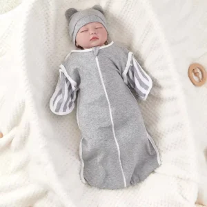 Newborn Baby Safe Sleep Breathable Skin Care Middle Zipper Exquisite Workmanship Baby Sleeping Bags Muslin