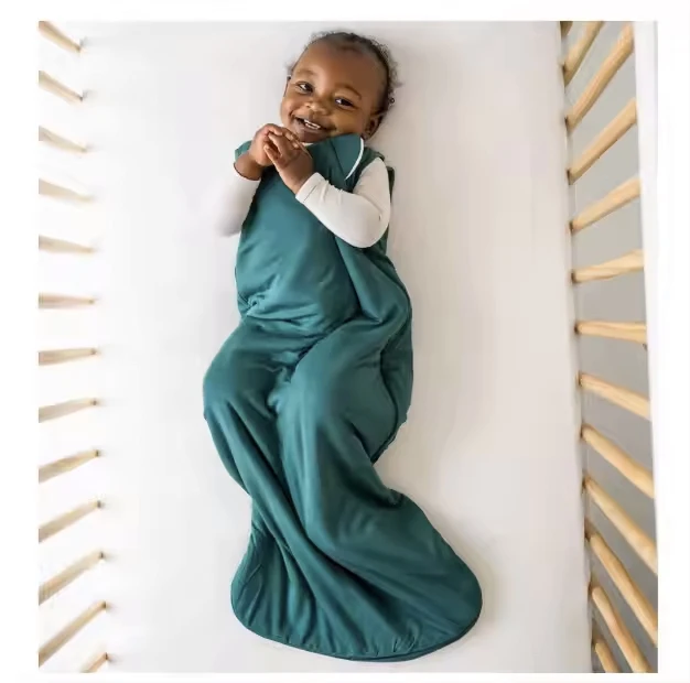 Custom Design Bamboo Ultra Soft Toddler Sleeping Bag Baby Newborn Toddler Sleep Bags Sack Wearable Blanket Swaddle for Baby - Image 2