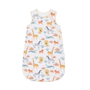 Colorful Printing Sleeveless Baby Sleep Bag Sustainable Plus Size Bamboo Spandex Baby Sleeping Sack Blanket for Baby