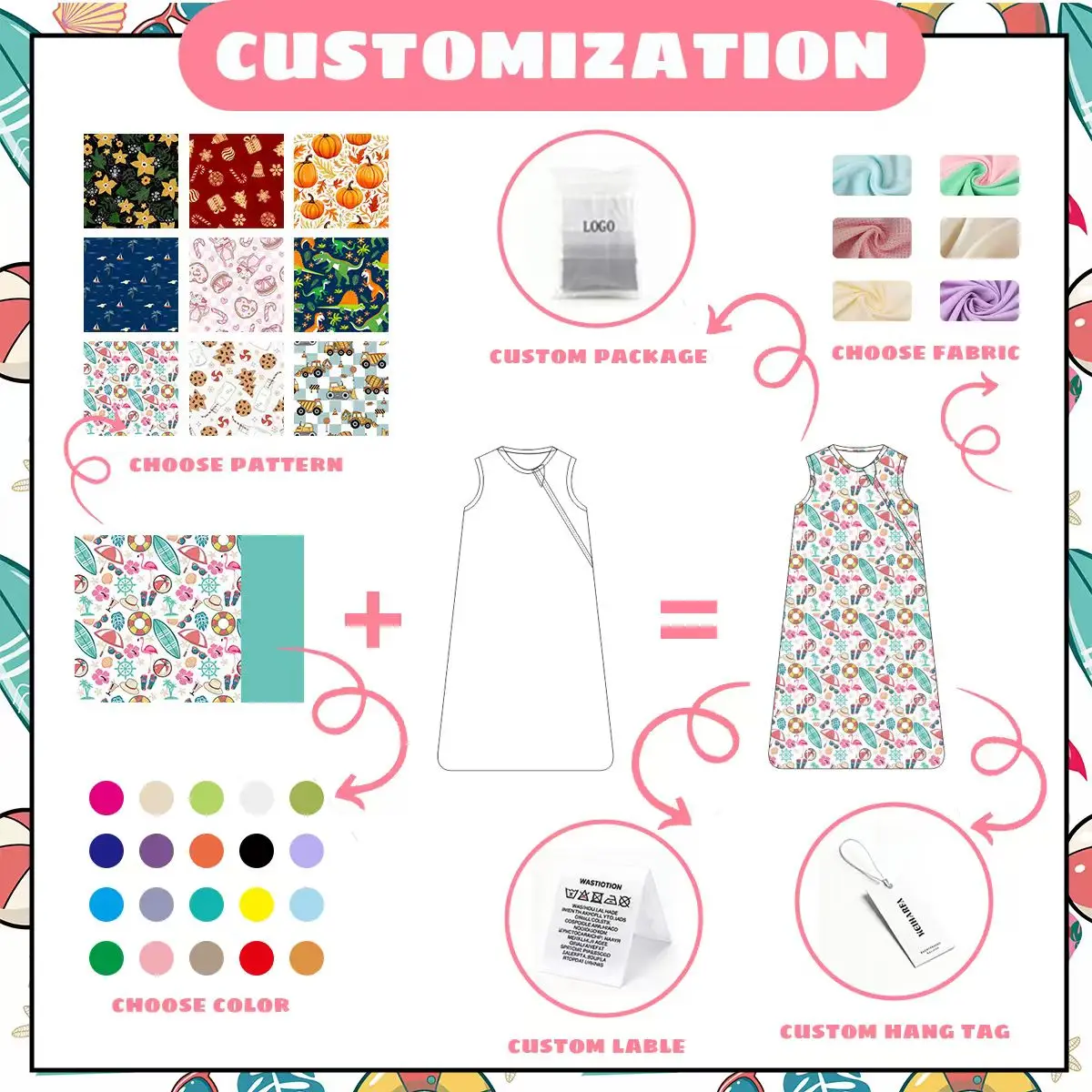 Custom Design Bamboo Ultra Soft Toddler Sleeping Bag Baby Newborn Toddler Sleep Bags Sack Wearable Blanket Swaddle for Baby - Image 3