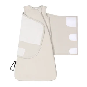 Hot Selling Double Zipper Adjustable Baby Bamboo Swaddle Wrap Sleeping Sack Newborn Velcro Swaddle Home Night Sack Sleeper Bag