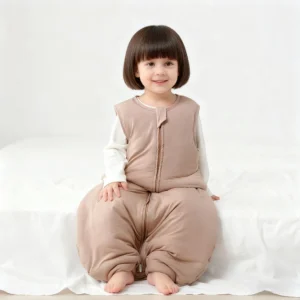 Comfortable Swaddle Organic Bamboo Newborn Sleep Bag Swaddle Thick Baby Sleeping Bag Sleeveless Infant Wearable Vest Sleep Sack